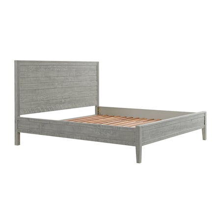 Alaterre Furniture Arden Panel Wood King Bed, Driftwood Gray ANAN4032